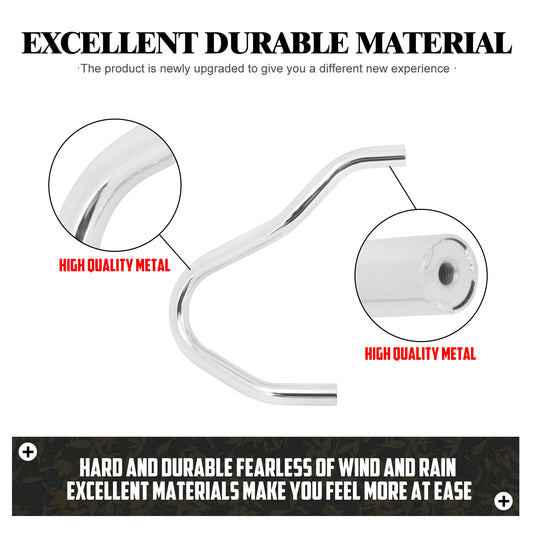 ya 2 6.30 Chrome Highway Engine Guard Crash Bars Bumper Protection for BMW R18 B 2020-2023