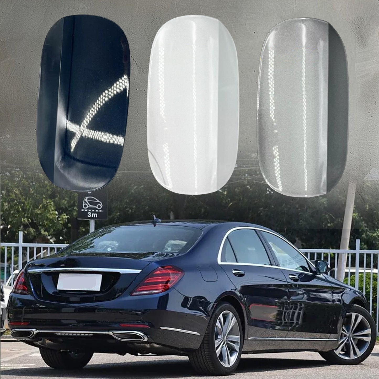 ya 5 8.7 Painted Fuel Filler Door Tank Lid Gas Cap for Mercedes E W213 E43 E63 AMG 17-1bi