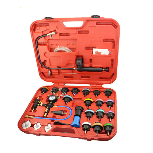 ya 14 28Pcs Universal Radiator Pressure Tester Vacuum Type Cooling System Test Deto