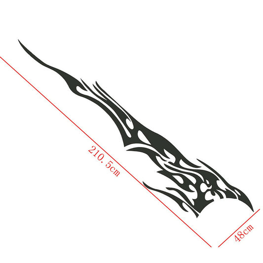 ya 4 6.17 Accessory Car Body Decal Vinyl Graphics Side Sticker Racing Stripes Flame Decals