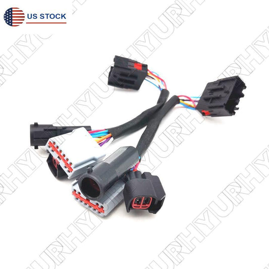ya 7 6.10 2 x wire harness power adapter for 1999-2007 for Ford