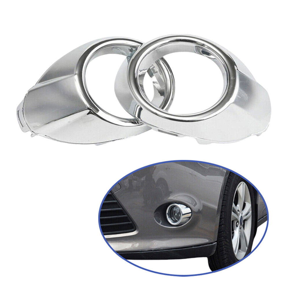 ya 1 7.4 A pair of front bumper fog light cover decorations LH+RH suitable for Ford Focus 2012-2014