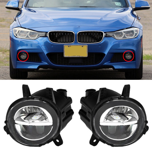 ya 1 8.5.2 1Pair LED Front Fog Lights Driving Lamps For 3 F30 LCI 320i 328d 328i