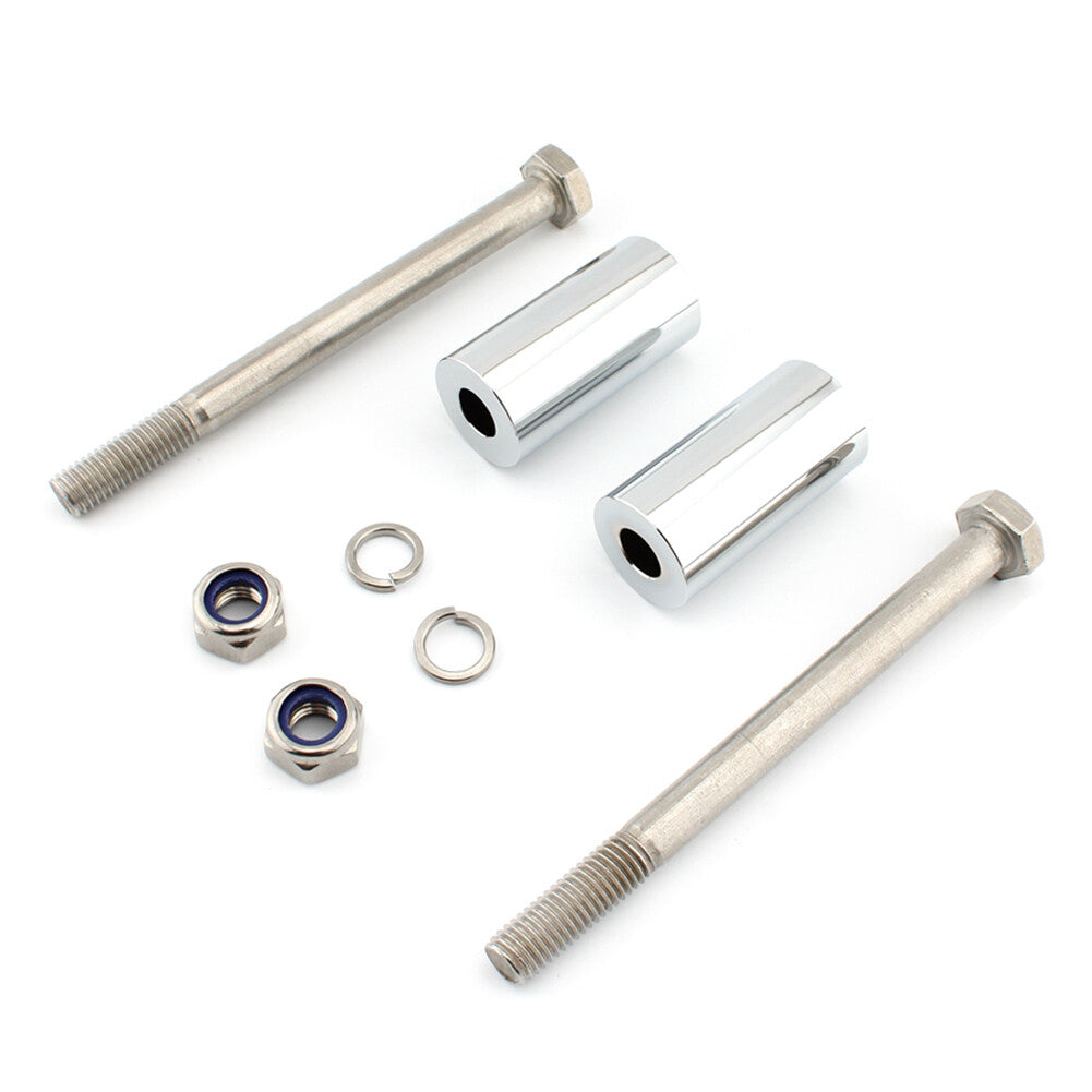 ya 5 8.7 2 Handlebar Riser Bracket Kit Chrome Fit for Kawasaki Vulcan 800/900/1500/1600/2000