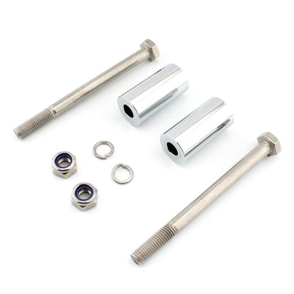 ya 5 8.7 2 Handlebar Riser Bracket Kit Chrome Fit for Kawasaki Vulcan 800/900/1500/1600/2000