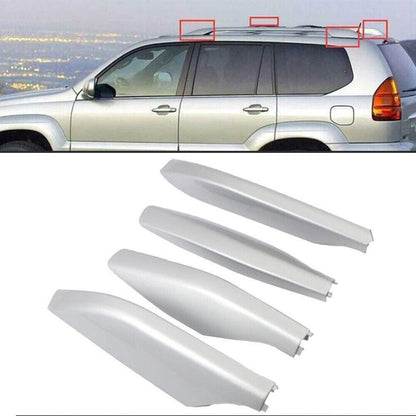 ya 5 8.7 4 Pack Silver Roof Rack Rail End Cap Replacement Shell for Lexus GX470 2003 - 2009