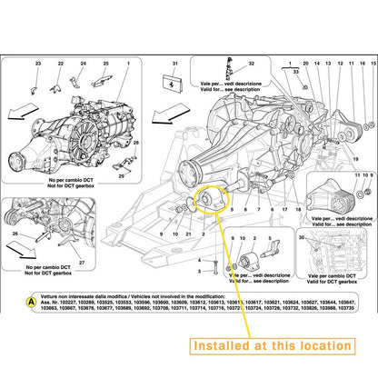 ya 5 8.7 for for Ferrari California for MAN ual Transmission Parts (without bracket) OE: 239753