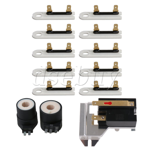 ya 26 AP6008294 Flame Sensor & Thermal Fuse Kit with 279834VP Coil Kit for Dryer