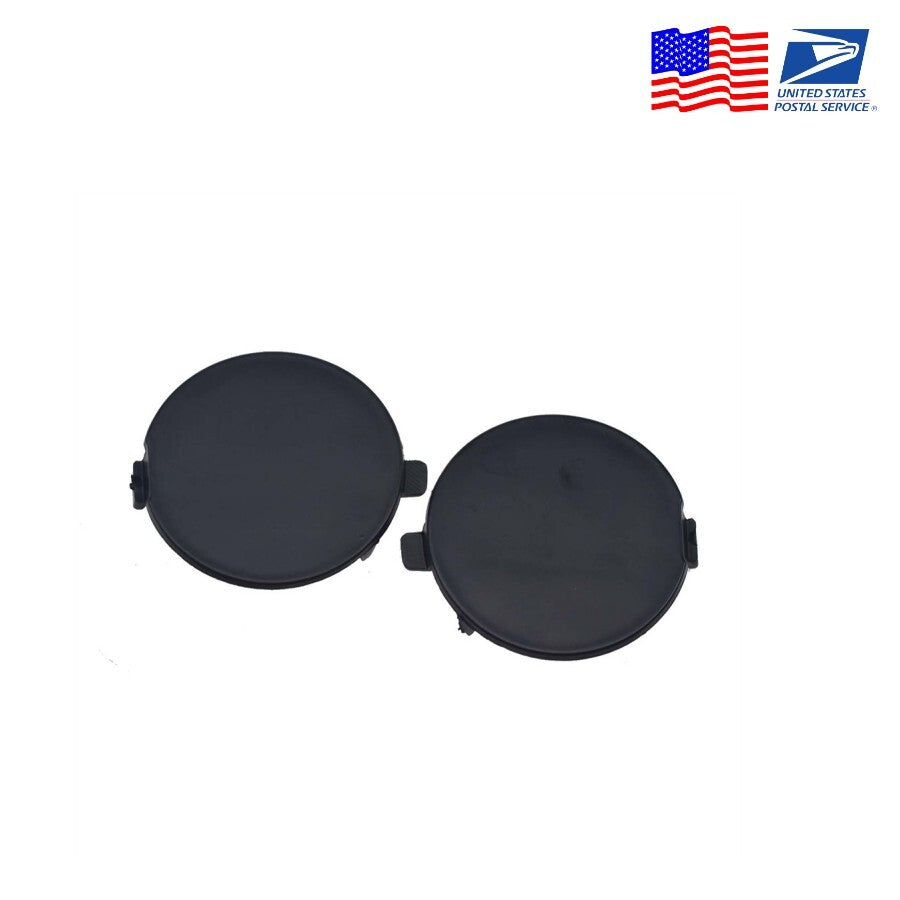 ya 4 6.17.2 2-Pack Left and Right Rear Bumper Tow Hook Cap Black for 2014-2016 for Mazda 3