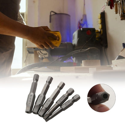 ya 26 5Pcs Square Head Driver Bit Steel Screw Driver Bits Pision Screwdriver Bit