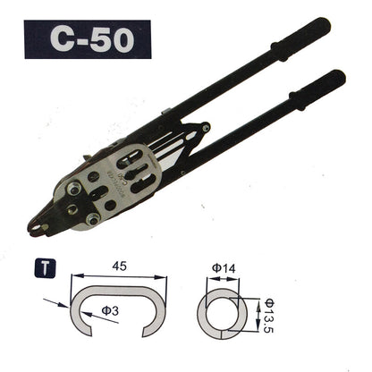 ya 25 C50 Professio l Manual Pig Ring Pliers are suitable for Gabion C-ring fixing.