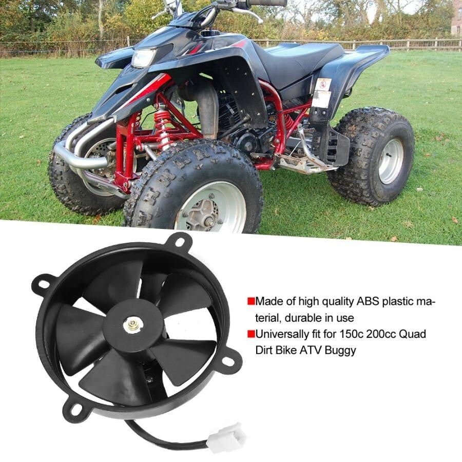 ya 5 8.7 Universal Kit Black 6 inch Slim Fan Push Pull Electric Radiator Cooling 12V NEW