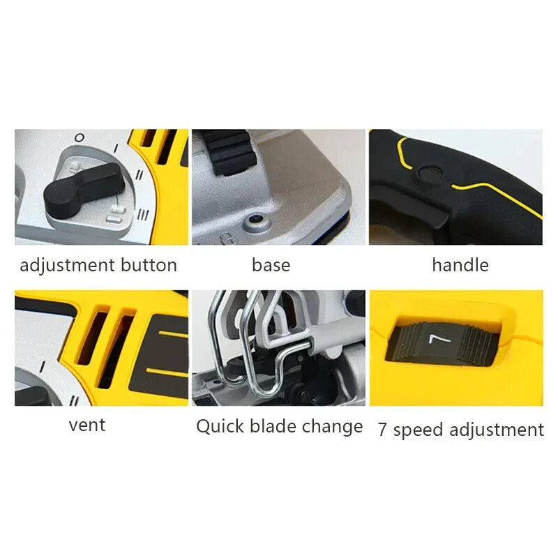 ya 26 New Home Handheld Industrial 500W Powerful DWE349 Metal Wood Cutting Jigsaw