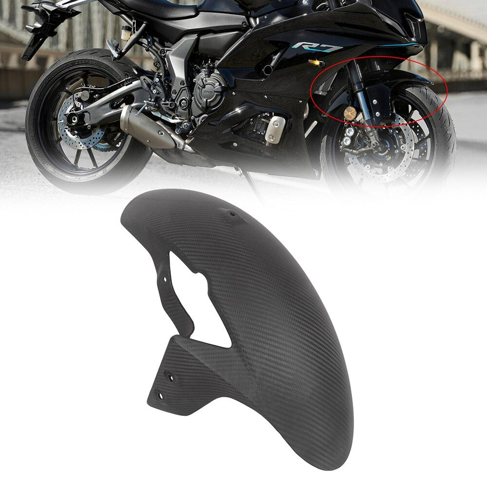ya 5 8.7 for Yamaha R7 Front Fender 100% Carbon Fiber Front Mud Cover - Matte