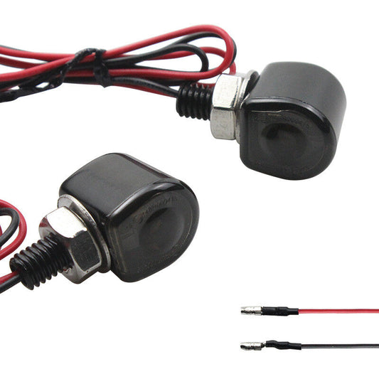 ya 11 10.28 2XLED Universal Motorcycle Turn Signals Indicator Amber Blinker Light for M