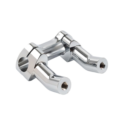 ya 5 8.7 Top Cover 3.5 Handlebar Risers Clamp Chrome for Harley Dyna Softail Sportster