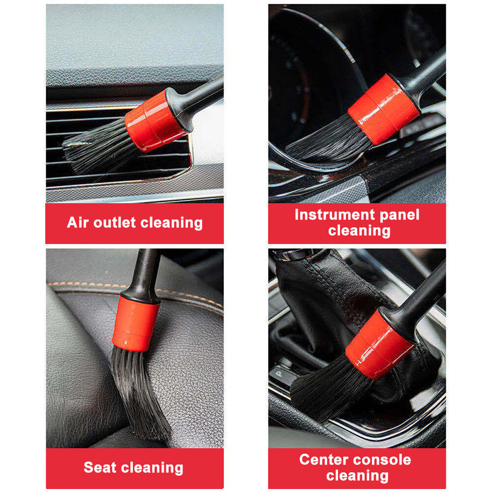 ya 1 8.12.2 baidi 5pcs Car Wash Air Outlet Detailing Brush Auto Cleaning Dashboard Accessories