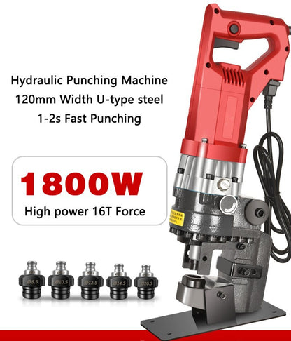 ya 26 1800W Portable Hydraulic Angle Steel Channel Steel Stainless Steel Hole Puncher