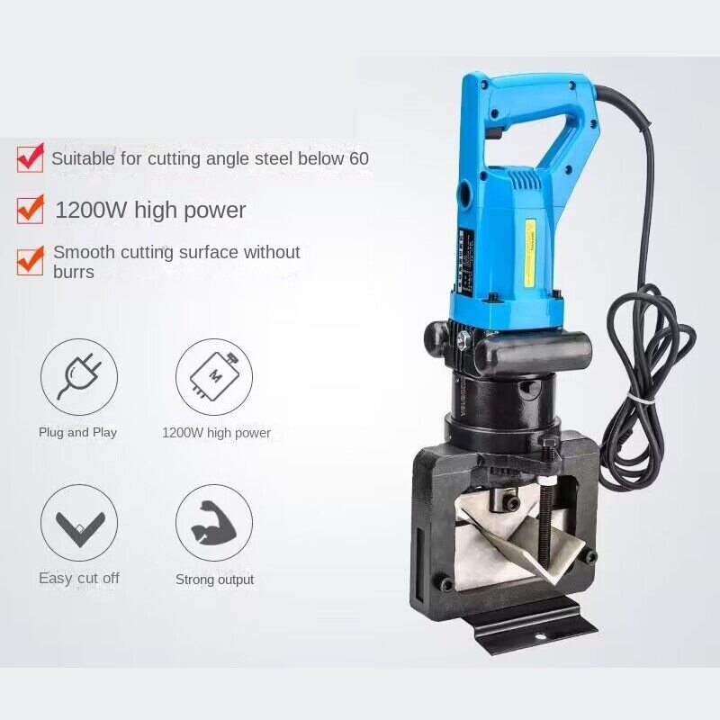 ya 25 Electric Angle Steel Cutter Machine 1200W Hydraulic Angle Steel Cutter JP-60