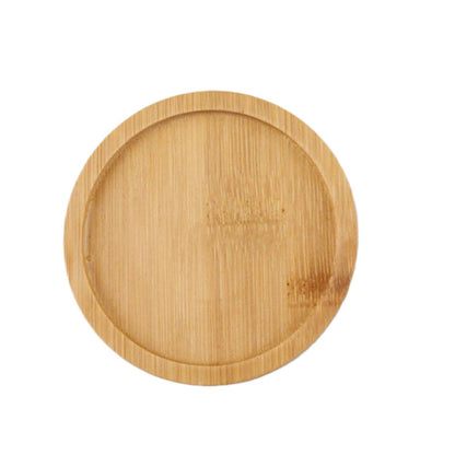 ya 14 6 Pcs Small Plant Saucer Bamboo Saucers Bottle Flowerpot Tray Clay Pots