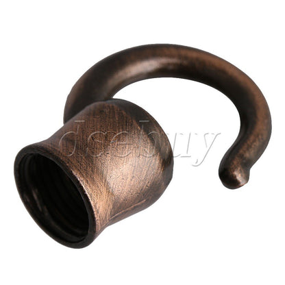ya 14 20 x Bronze M10 Thread Ceiling Hook Holder Lamp Base Light DIY Accessory