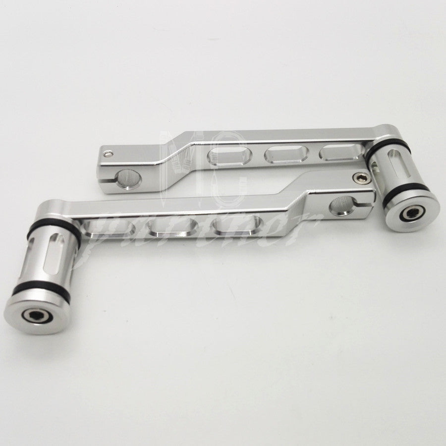 ya 8 5.27 Chrome Heel Toe Shift Lever W/ Shifter Peg For Harley Touring Softail Tri Glide
