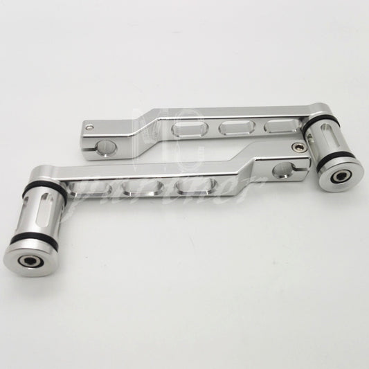 ya 8 5.27 Chrome Heel Toe Shift Lever W/ Shifter Peg For Harley Touring Softail Tri Glide