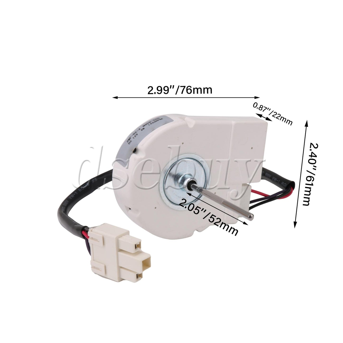ya 26 3 Pieces DC 12V 4W eezer Fan Motors Parts A62M12SI Replacement for 
