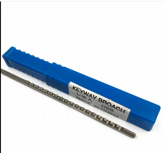 1/16  Inch A Push Type Keyway Broach HSS Size CNC Metalworking Cutting Tool New