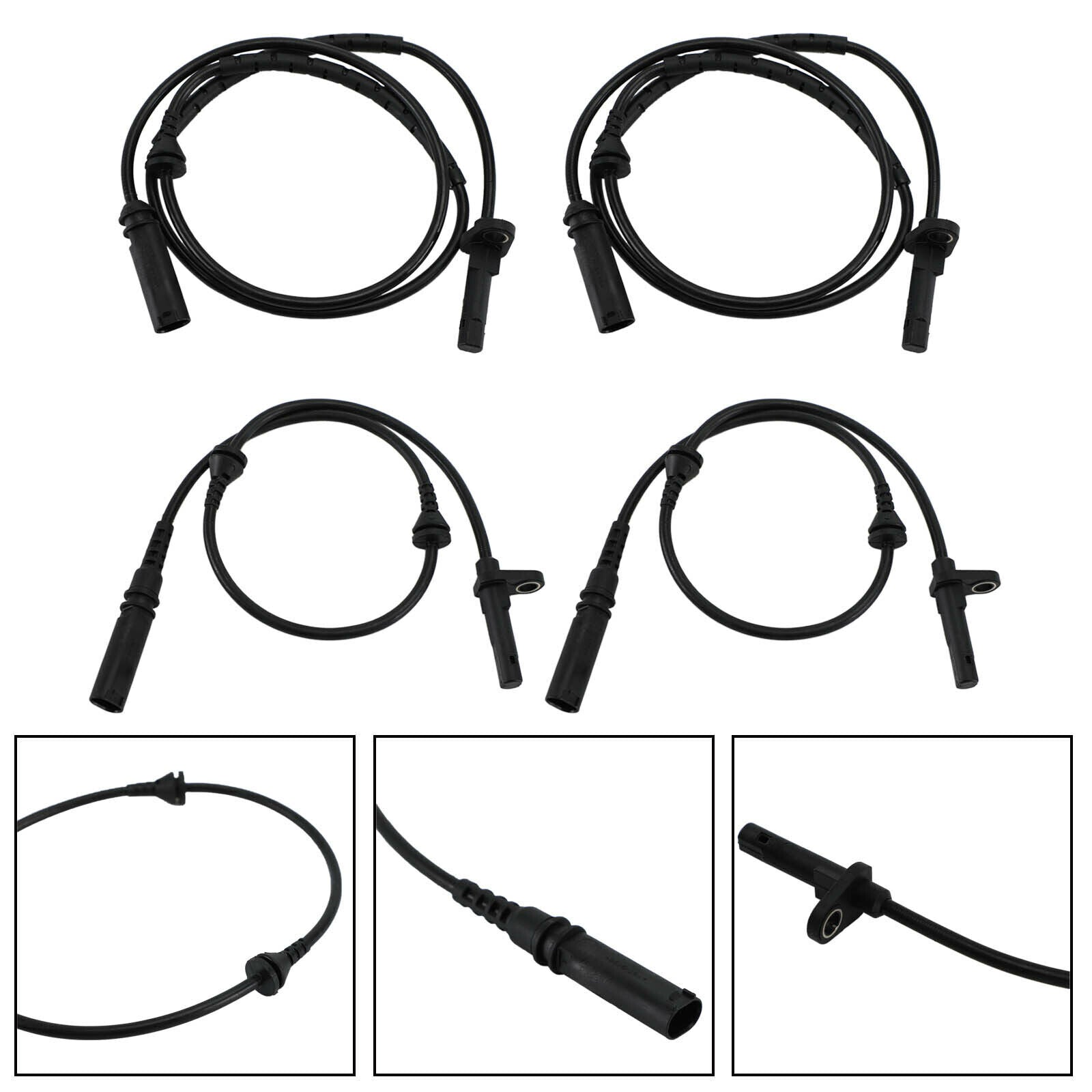 ya 1 8.5.2 4pcs Front and Rear L&R ABS Speed Sensor for X5 34526771776 34526771777