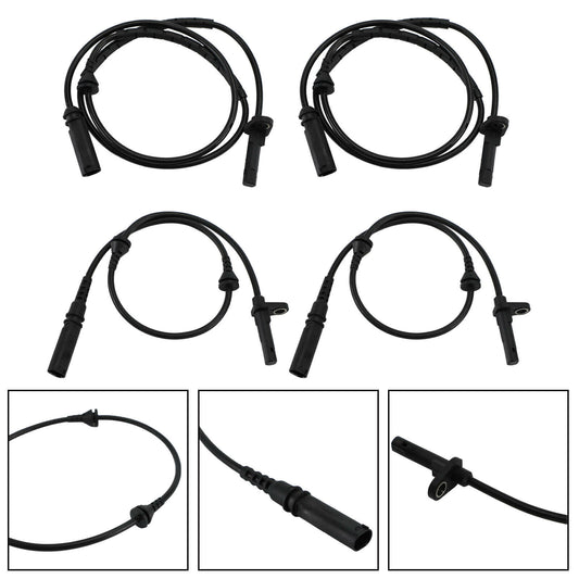 ya 1 8.5.2 4pcs Front and Rear L&R ABS Speed Sensor for X5 34526771776 34526771777