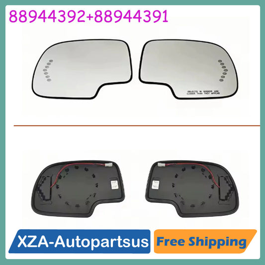ya 3 6.25.2 fit for Chevy for GMC for Cadillac Side Heated Glass Mirror w/ Turn Left Signal & Right