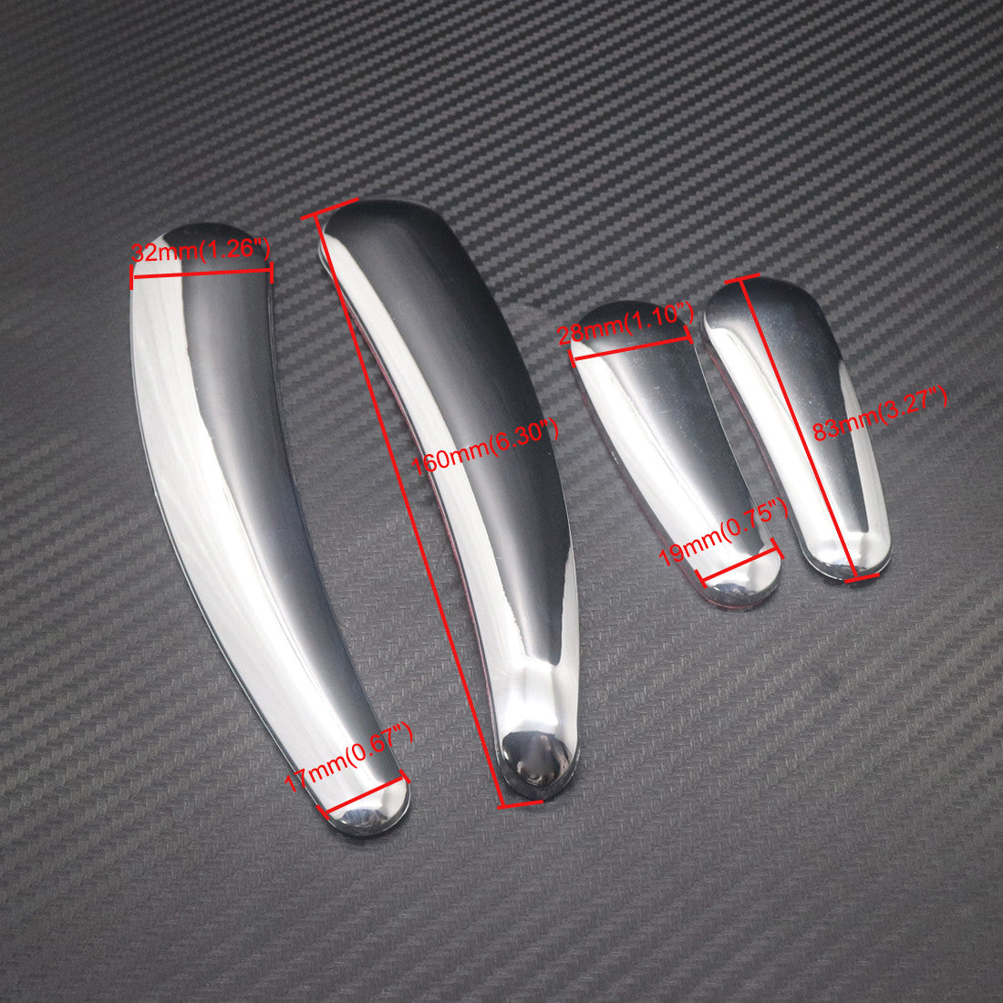 ya 5 8.7 Chrome Curved Swingarm Frame Cover Insert for Harley Softail Models 2008-2016