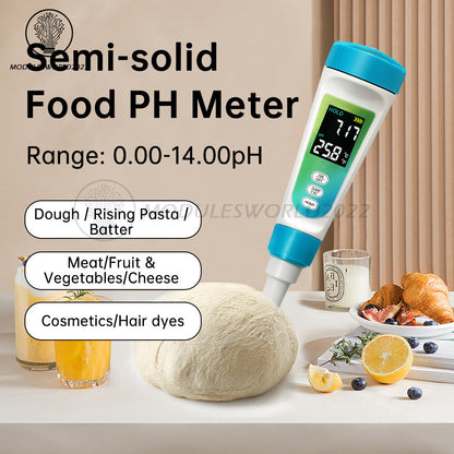 ya 26 Water Quality Test Pen Semi-solid food/liquid PH Meter Tester LCD with Backlight