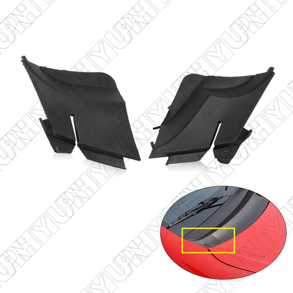 ya 27 7.20 Left + Right Hood Hinge Cover Trim for Honda Fit Jazz Hatchback GD 2003-2008 LHD