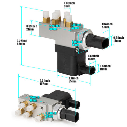 ya 5 8.7 Air Suspension Solenoid Block fits for Mercedes W211 E320 E550 CLS63 AMG 03-11