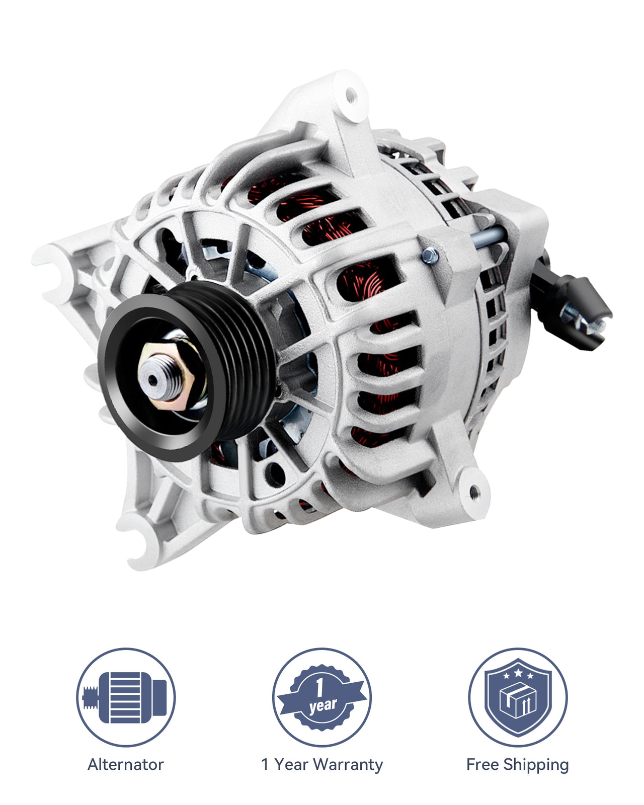 ya 27 7.2 Fit for 2006-2008 for Lincoln Mark LT V8 5.4L Silver 12V Alternator 4L3Z-10346-BB