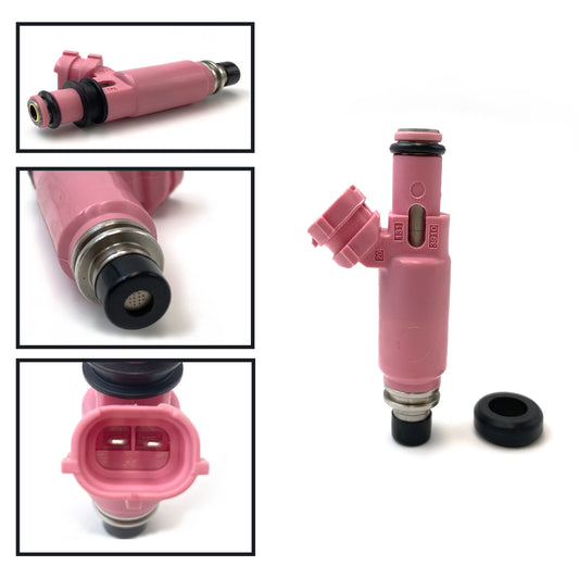 ya 1 8.5.2 for Subaru STI WRX Forester Set of4 New Pink 565cc Fuel Injectors 16611AA370