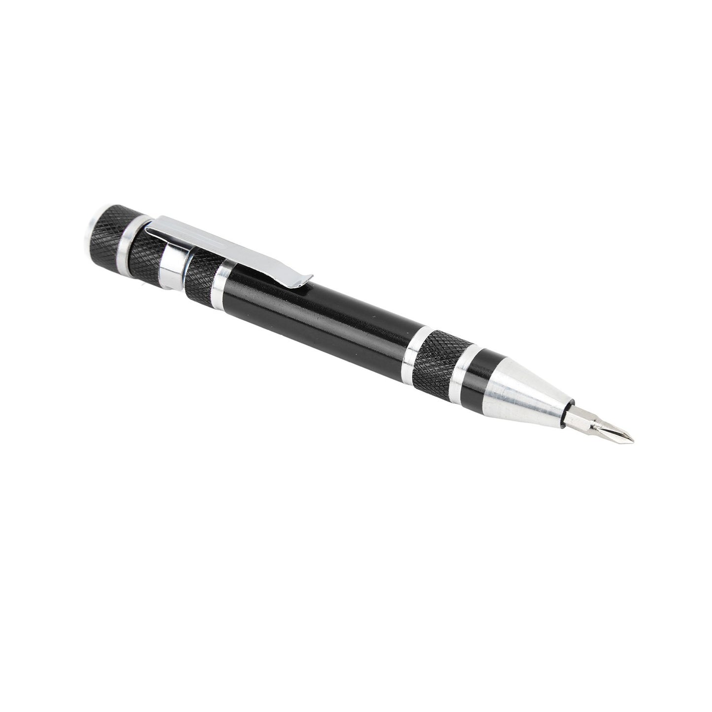 ya 26 Black Pocket Screwdriver 8 In 1 Hand Pen Screwdriver Magnetic Type
