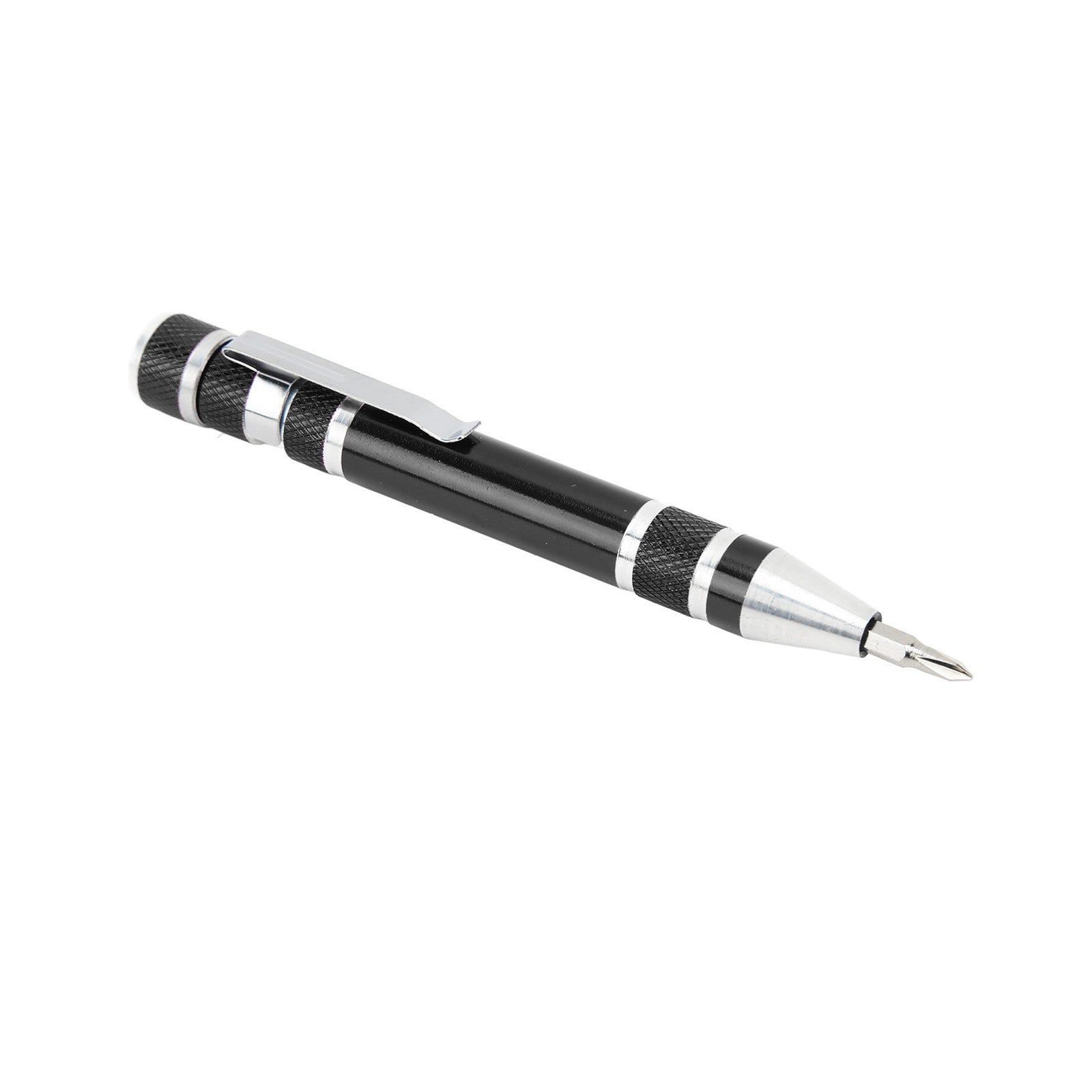 ya 26 Black Pocket Screwdriver 8 In 1 Hand Pen Screwdriver Magnetic Type