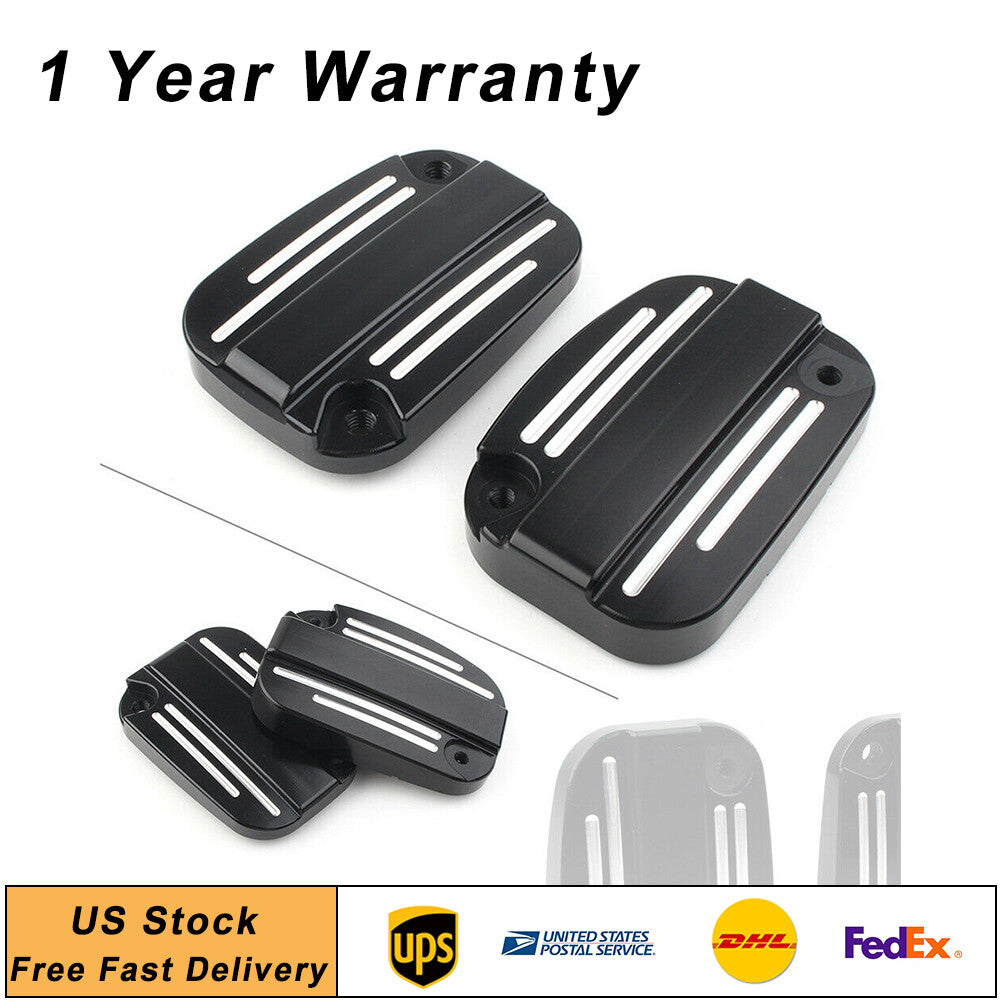 ya 4 6.17.2 Brake Master Cylinder Cover Cap Left& Right for Harley Touring Street Road Glide