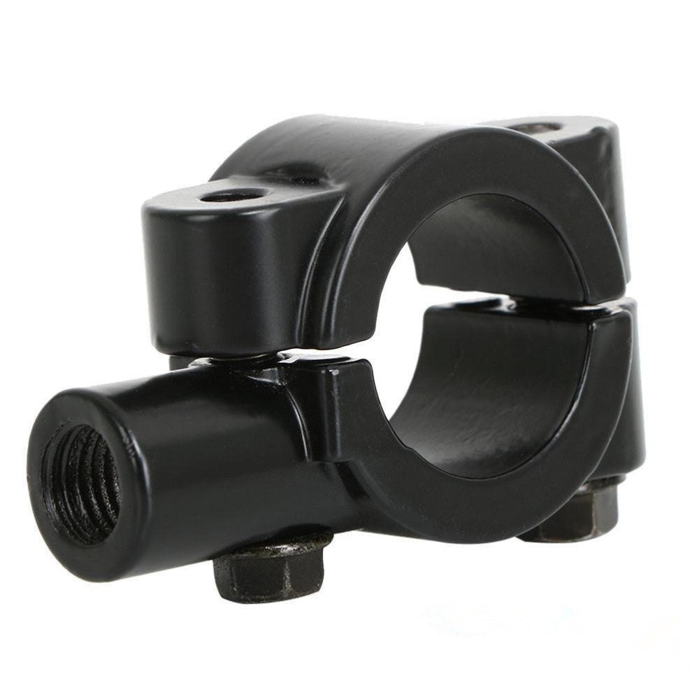 ya 3 6.25 2pcs Motorcycle Handlebar Mirror Mount 10mm 7/8 Black Aluminum Clamp