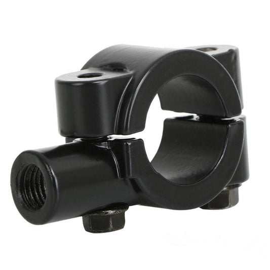 ya 3 6.25 2pcs Motorcycle Handlebar Mirror Mount 10mm 7/8 Black Aluminum Clamp