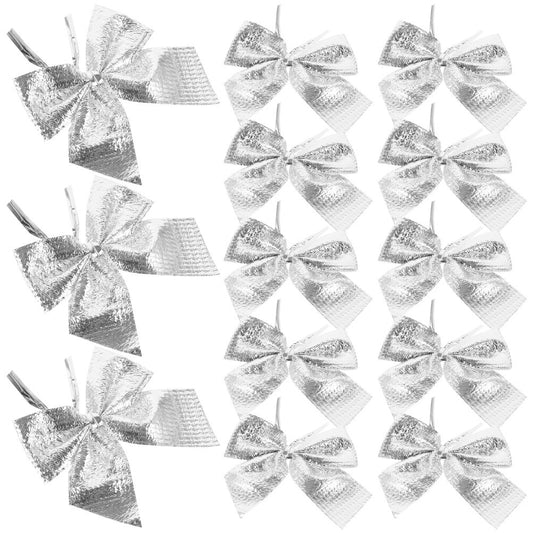 ya 25 24 Pcs Bow Decorations for Party Handmade Bowknot Accessories Pendant Charms