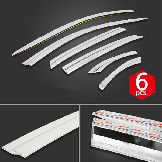 ya 2 6.26.2 Window Visor Vent Deflector Sun Rain Guard Shade 6P For 2014-22 for Infiniti QX80