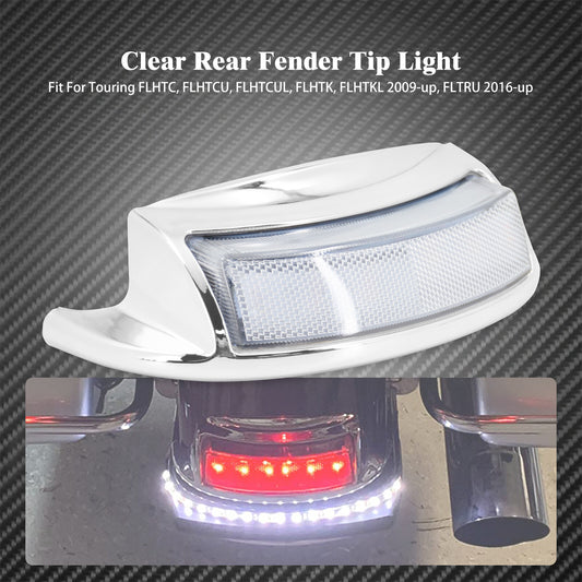 ya 5 6.16.2 Rear Fender Clear Len Tip Light Fit for Harley Touring Electra Glide 2016-2023