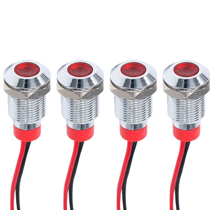 ya 15 10.20 4PCS 10mm LED Indicator Lights Waterproof Rating for Heavy Duty Use