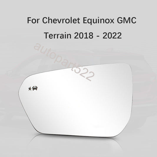 ya 3 6.25.2 Left Mirror Glass W/ Blind Spot for Chevrolet Equinox/ for GMC Terrain 2018-2022
