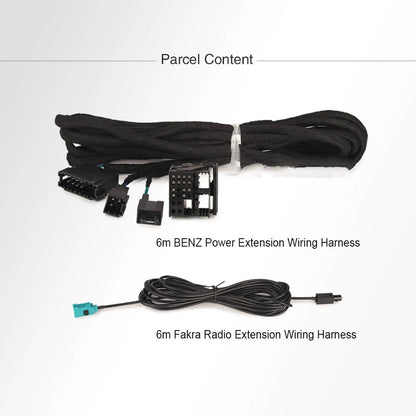 ya 5 8.7 6M Power & Radio Extension Cable for Mercedes-benz E/G/CL/CLS/S Class