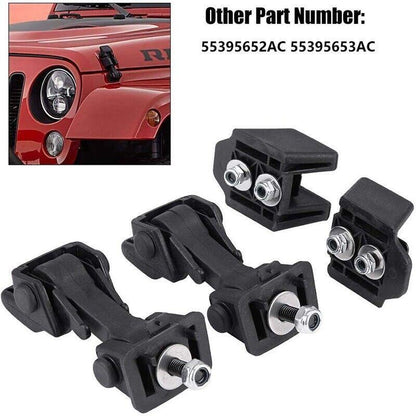 ya 5 8.7 2-piece front hood latch and bracket suitable for Jeep for Wrangler 55395652AC 55395653AC